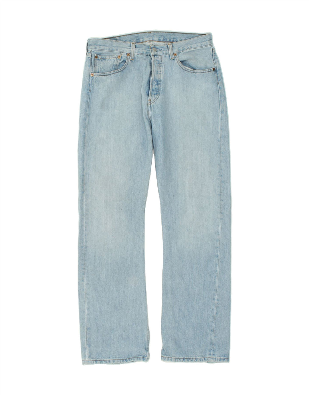 Blugi drepti pentru bărbați LEVI'S 501 W32 L32 Bumbac albastru