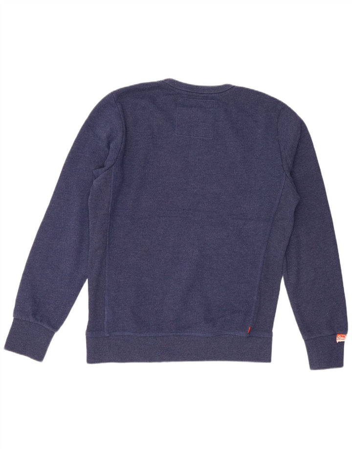 Pulover Superdry pentru bărbați, mare, albastru, bumbac