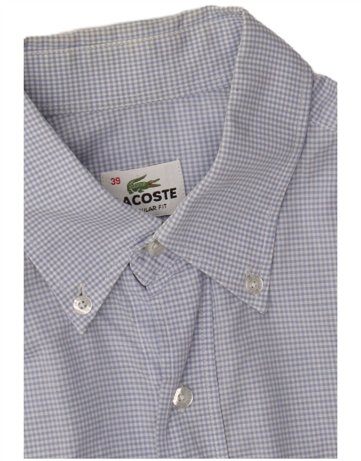 Cămașă pentru bărbați Lacoste Regular Fit Mărimea 39 Medium Blue Gingham