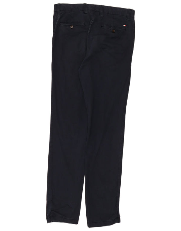 Pantaloni chino slim pentru bărbați Tommy Hilfiger L31 L32 bumbac bleumarin
