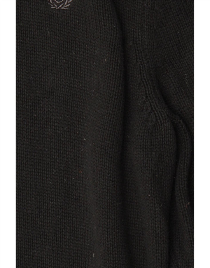 Pulover pentru bărbați CHAPS cu gât roșu, mare, negru, bumbac