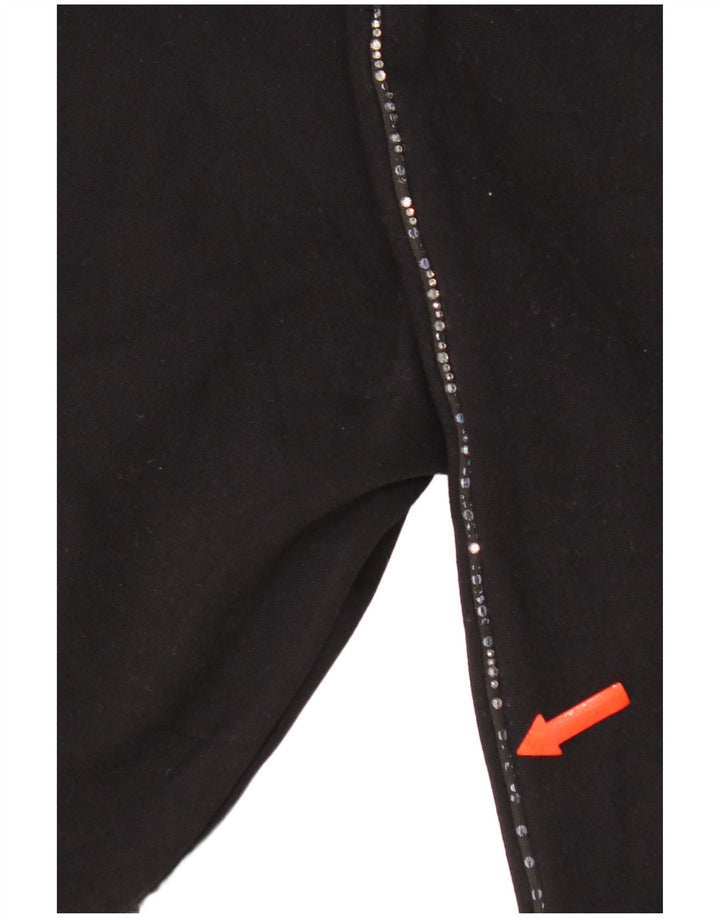 Leggings crop pentru femei Marks & Spencer UK 8 Small Black Viscose