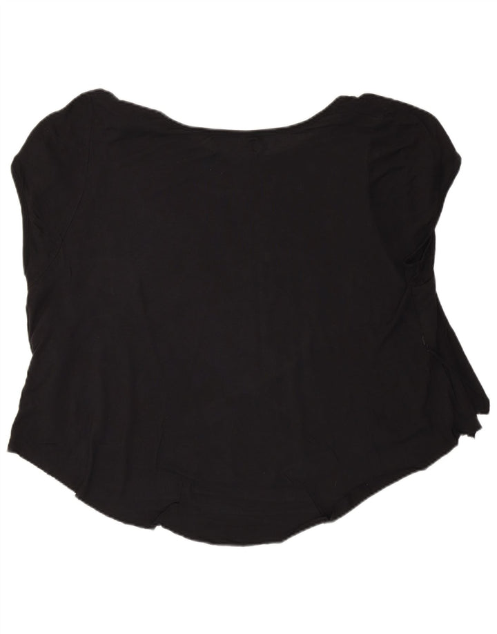 Tricou grafic pentru femei Diesel Top UK 16 Large Black Viscose