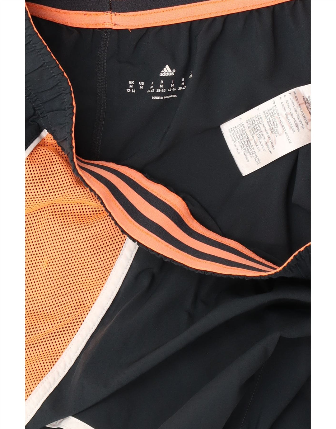 Pantaloni scurți sport Adidas pentru femei Marea Britanie 12/14, mediu, bleumarin, poliester color bloc