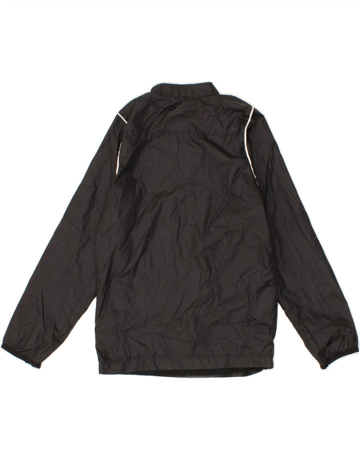 NIKE Boys Graphic Rain Jacket 8-9 Years Small  Black Polyester Vintage Nike and Second-Hand Nike from Messina Hembry 