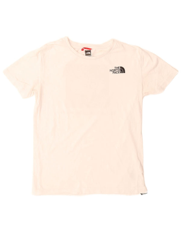 Tricou grafic pentru băieți The North Face Top 14-15 ani XL Bumbac alb
