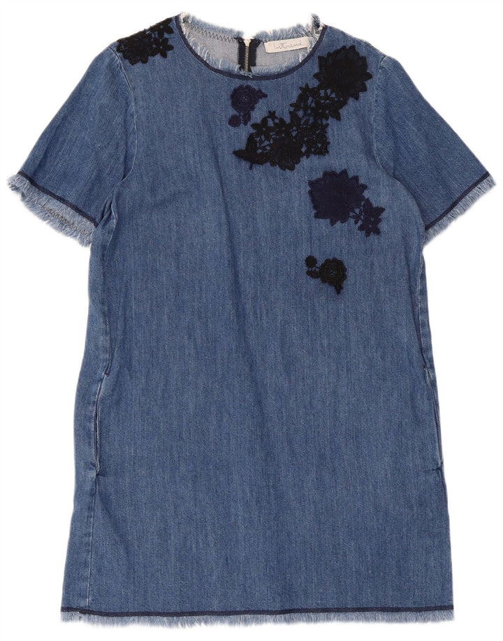 Rochie de blugi pentru femei Intrend UK 14 Medium Blue Floral