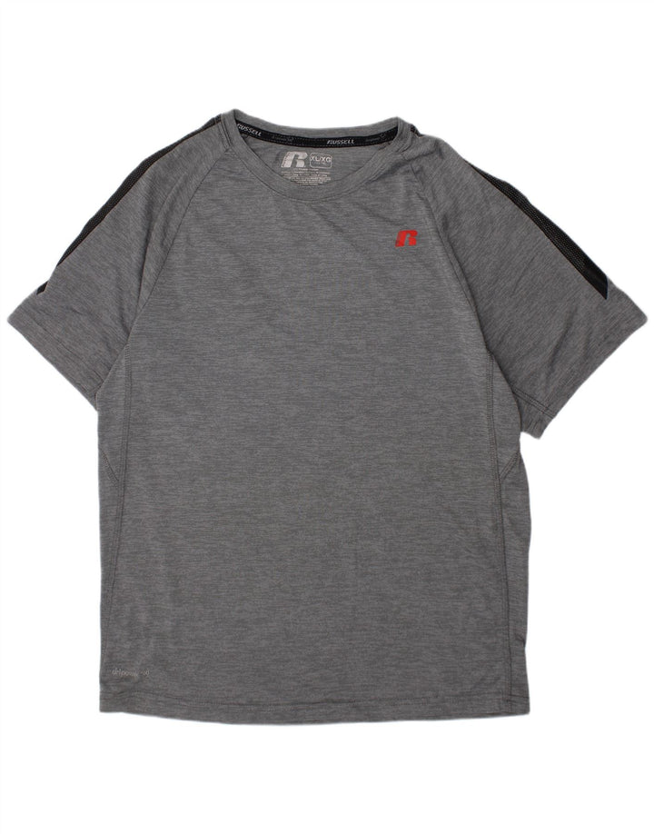 RUSSELL ATHLETIC Băieți Dri-Power Tricou Top 14-15 ani XL Gri