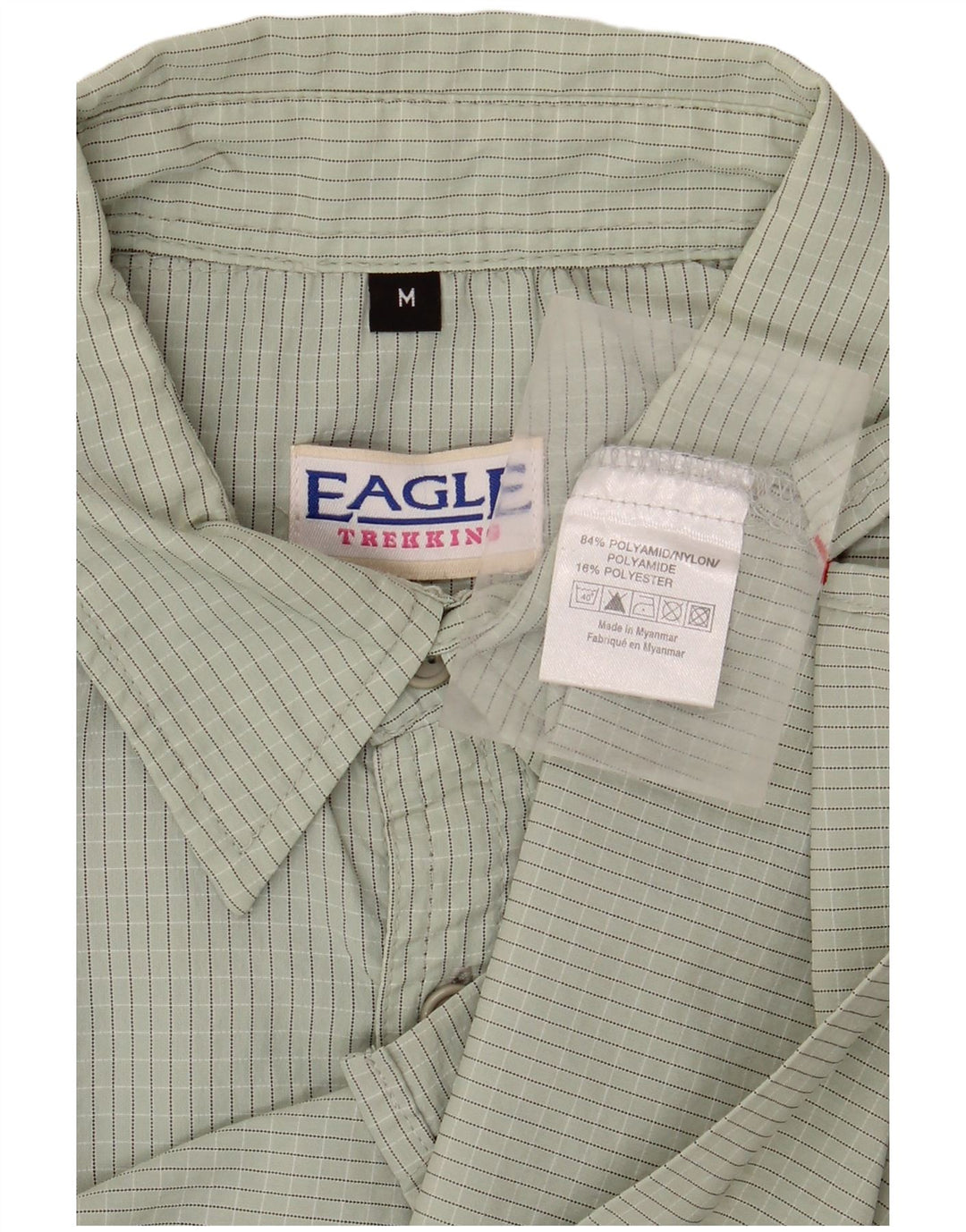 Cămașă pentru bărbați VINTAGE Poliamidă vichy verde mediu