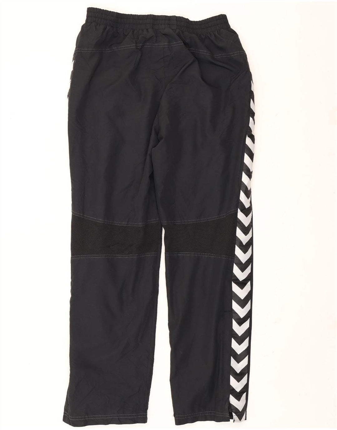 Pantaloni de trening grafic pentru bărbați Hummel, poliester mediu negru