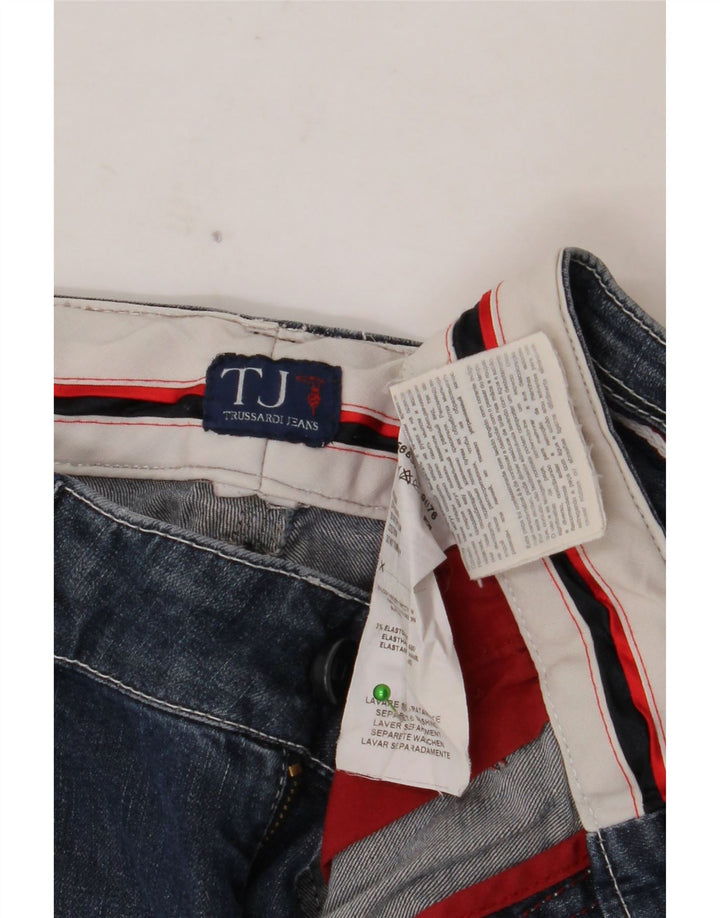Blugi Capri TRUSSARDI pentru femei W30 L21 Bumbac bleumarin