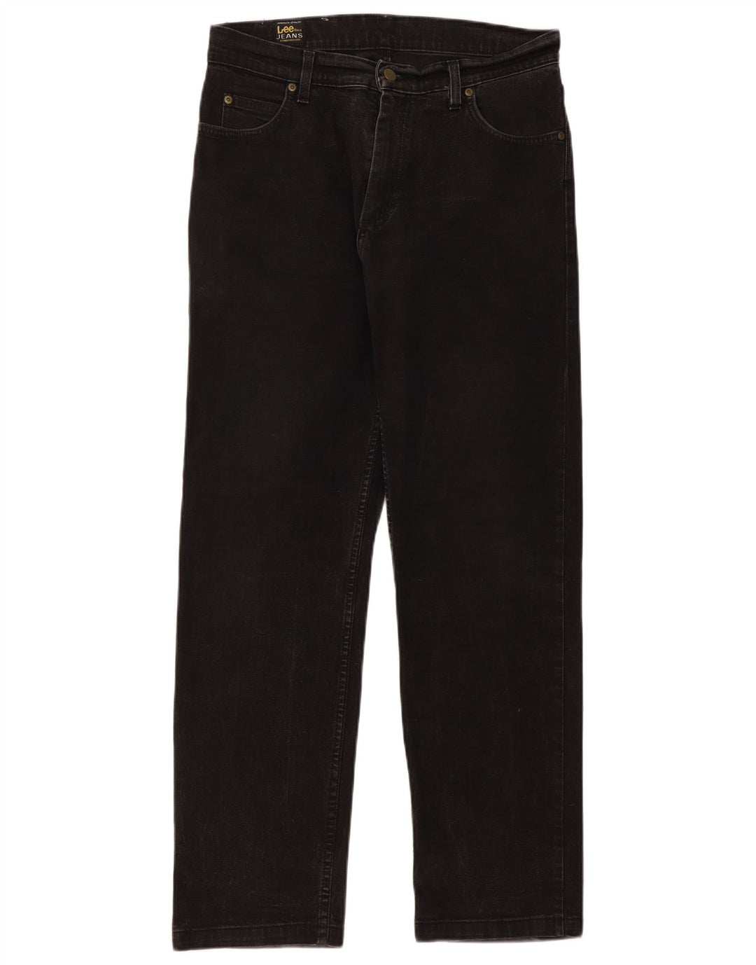 Blugi Lee Brooklyn Straight pentru bărbați W33 L31, bumbac negru