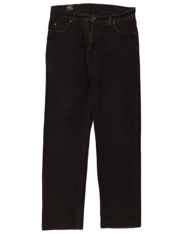 Blugi Lee Brooklyn Straight pentru bărbați W33 L31, bumbac negru