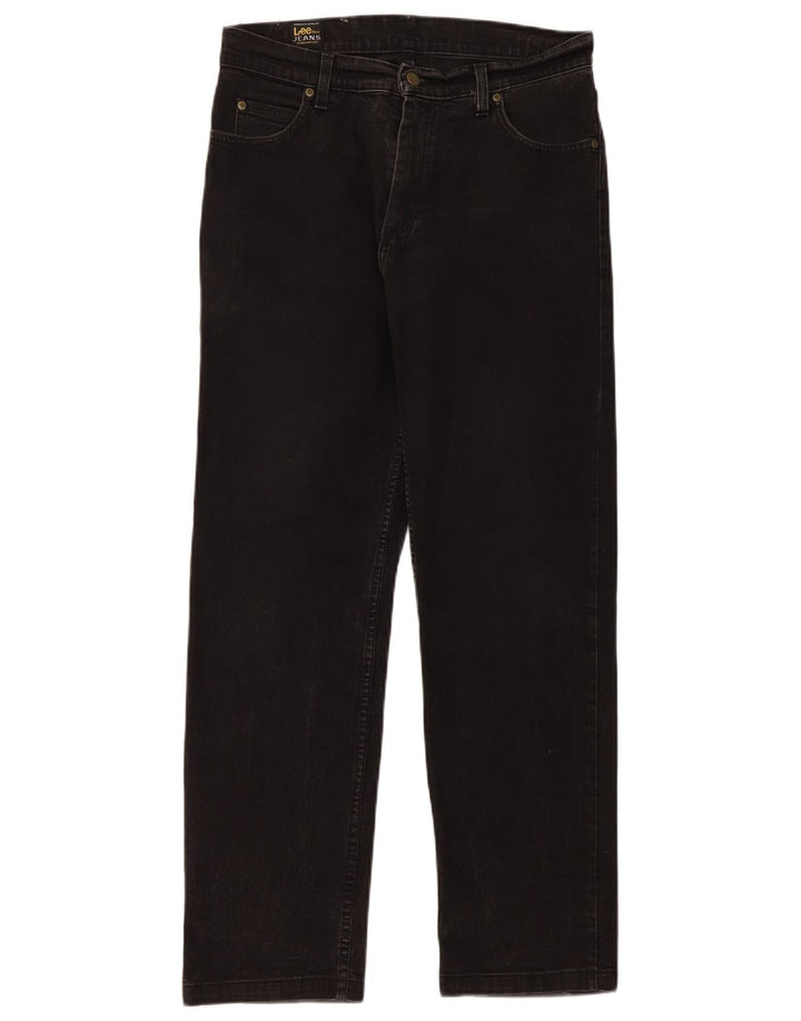 Blugi Lee Brooklyn Straight pentru bărbați W33 L31, bumbac negru