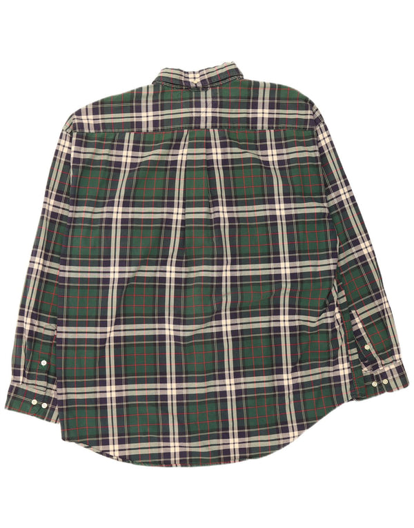Cămașă de flanel pentru bărbați Tommy Hilfiger, bumbac verde check 2XL
