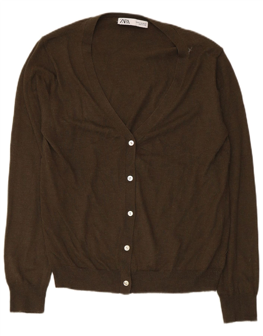 Pulover cardigan pentru femei Zara UK 12 Medium Khaki