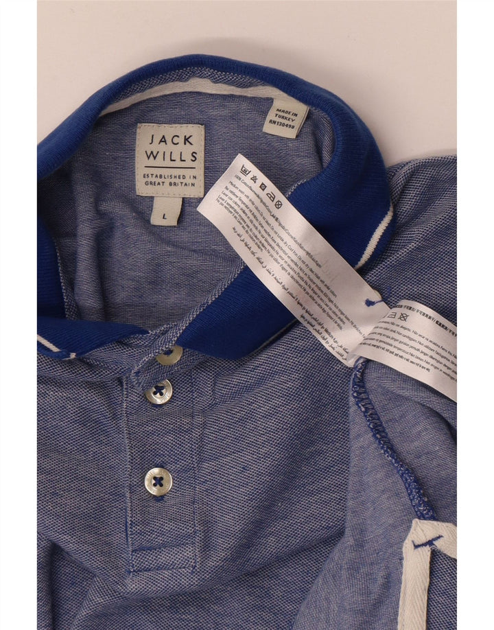 Tricou polo Jack Wills pentru bărbați, mare, albastru, bumbac