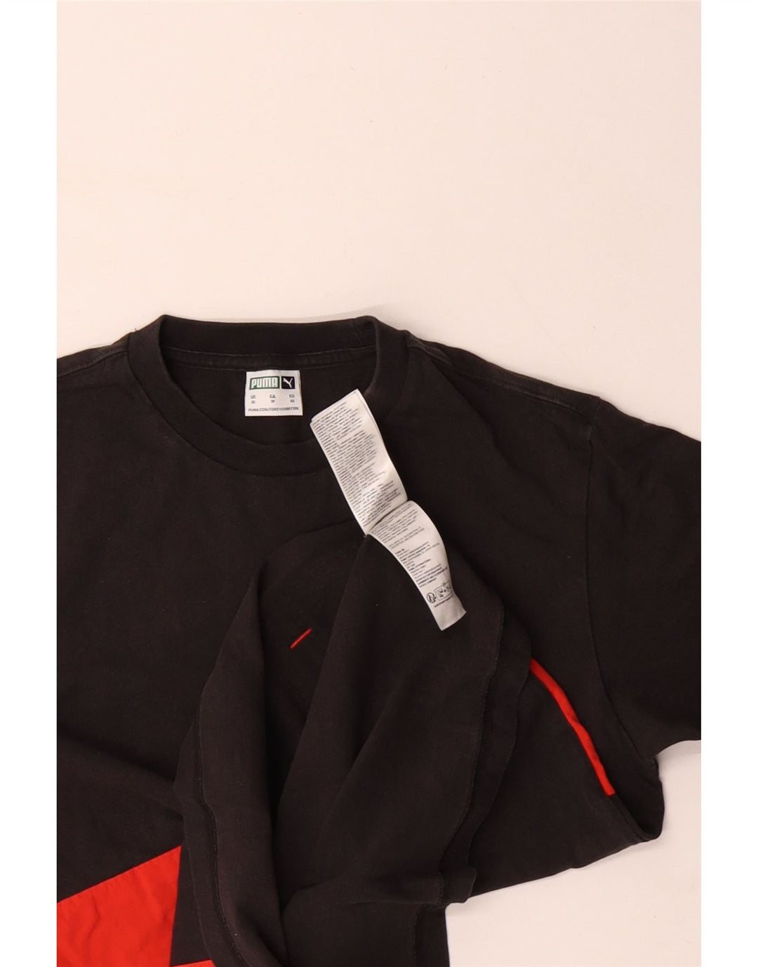 Tricou pentru bărbați PUMA Top XS Bumbac negru color bloc