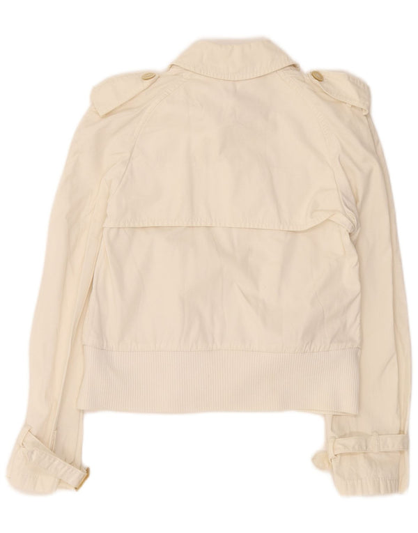 Jachetă militară crop pentru femei Red Valentino IT 42 Medium Off White