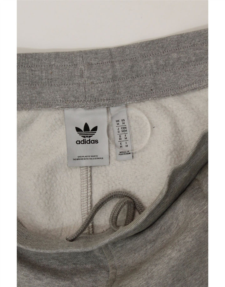 Pantaloni de trening Adidas pentru bărbați Joggeri din bumbac gri mediu