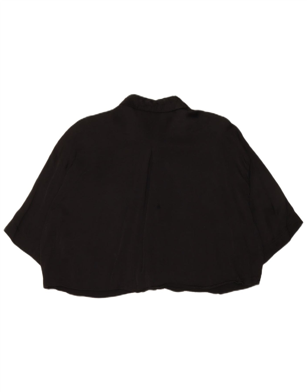 Bluză cămașă cu mâneci 3/4 supradimensionate pentru femei Zara UK 14 Medium Negru