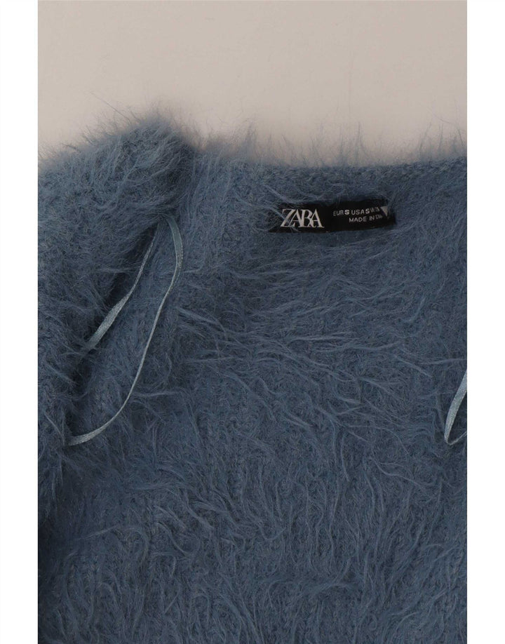 Pulover Bolero pentru femei Zara UK 10 Small Blue