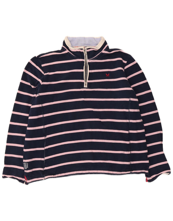 Crew Clothing Hanorac supradimensionat pentru femei Pulover UK 18 XL Bleumarin cu dungi