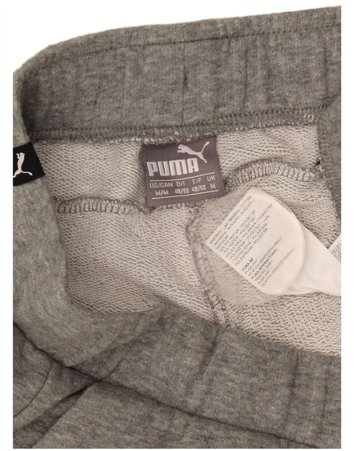 Pantaloni scurți sport grafic Puma pentru bărbați, din bumbac cu pete gri medii