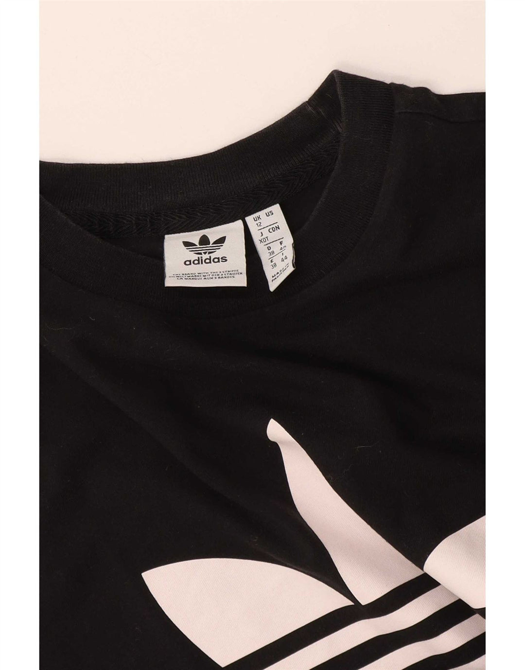 Tricou grafic Adidas pentru femei Top UK 12 Medium Negru