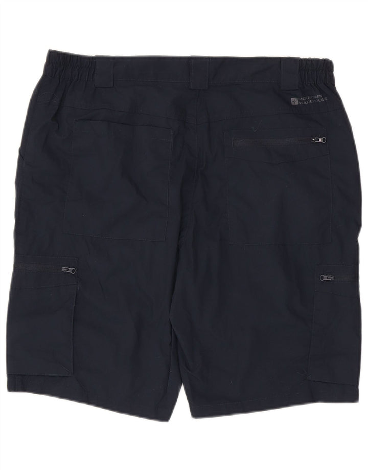 Pantaloni scurți cargo pentru bărbați Mountain Warehouse W36 poliester mari bleumarin