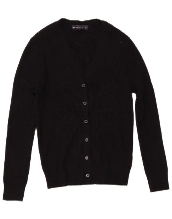 Pulover cardigan pentru femei Marks & Spencer UK 12 Medium Black Viscose