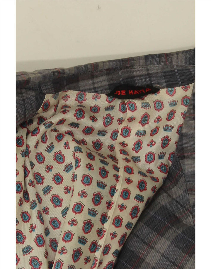 Jachetă vintage pentru bărbați, cu 2 nasturi, UK 40, mare, gri din bumbac