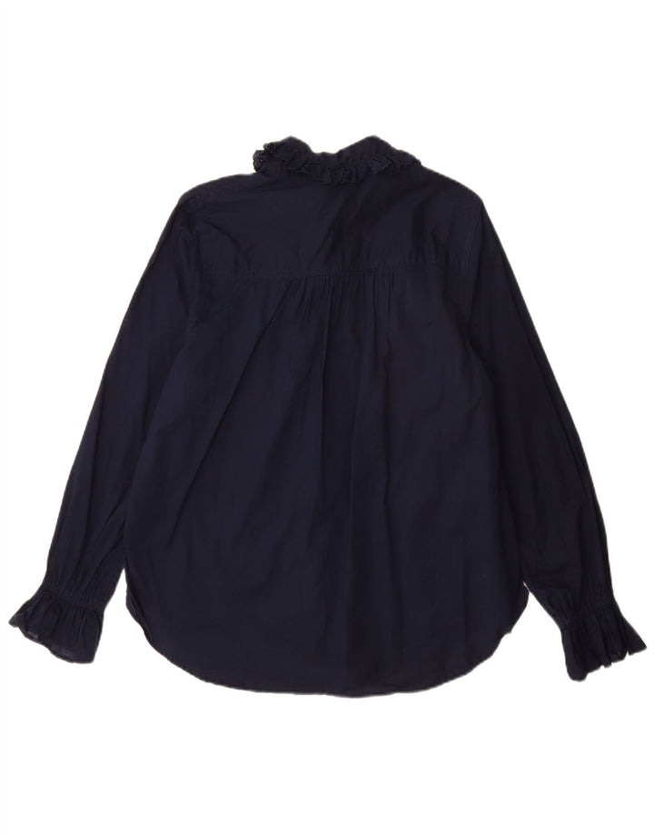 Bluză cămașă pentru femei Marks & Spencer UK 12 Medium bleumarin Bumbac