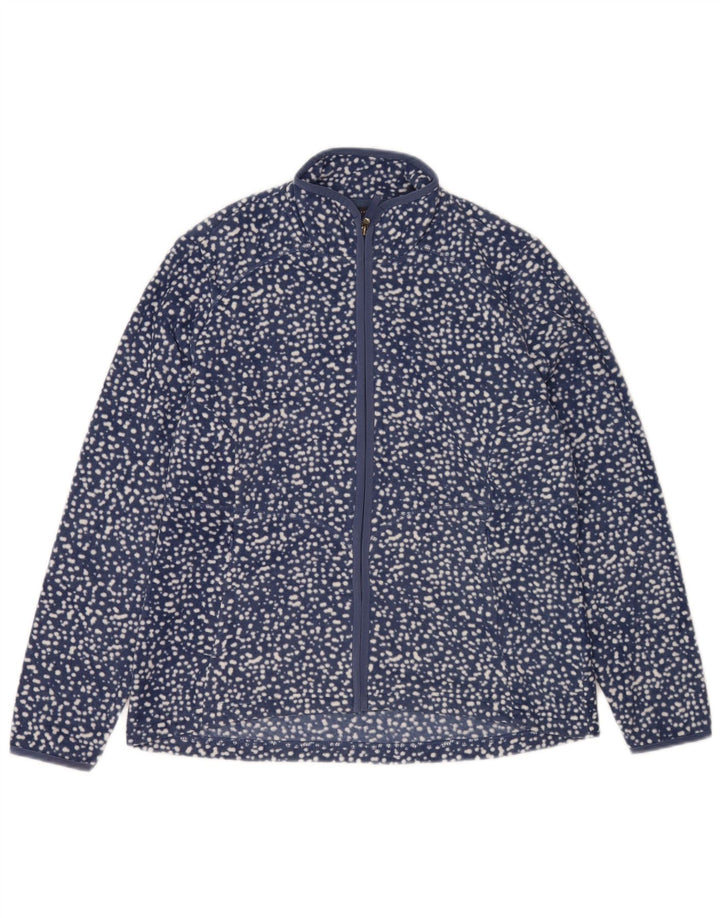 Jachetă fleece pentru femei Marks & Spencer UK 16 mare bleumarin cu pete
