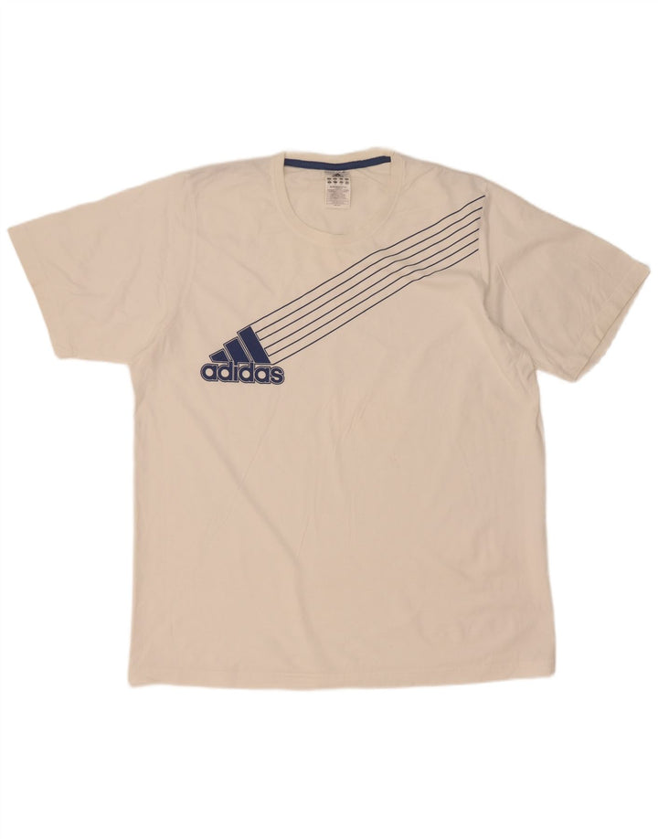 Tricou grafic pentru bărbați Adidas Top XL Alb