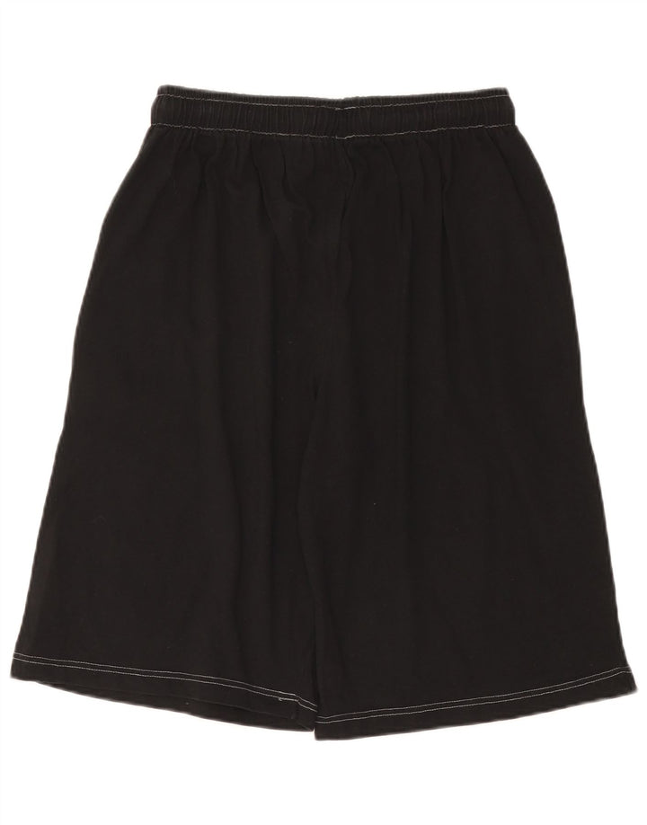 Pantaloni scurți sport grafic Champion pentru bărbați, bumbac mediu negru