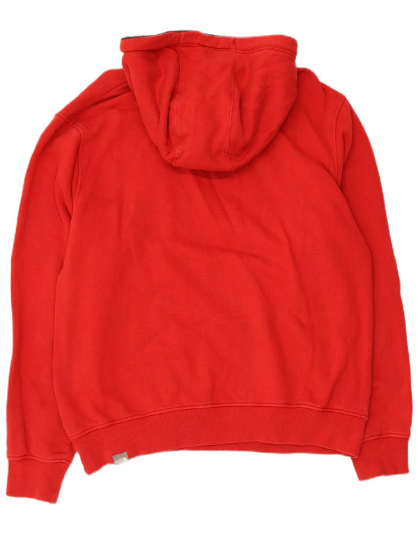 The North Face Mens Graphic Hoodie Jumper Large Red Cotton
