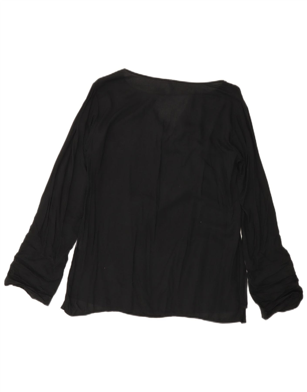 Bluză cu mânecă lungă pentru femei BENETTON UK 14 Medium Black Viscose