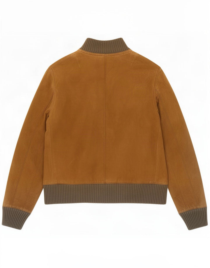 Bomber vintage pentru bărbați din piele intoarsa UK 34 XS maro