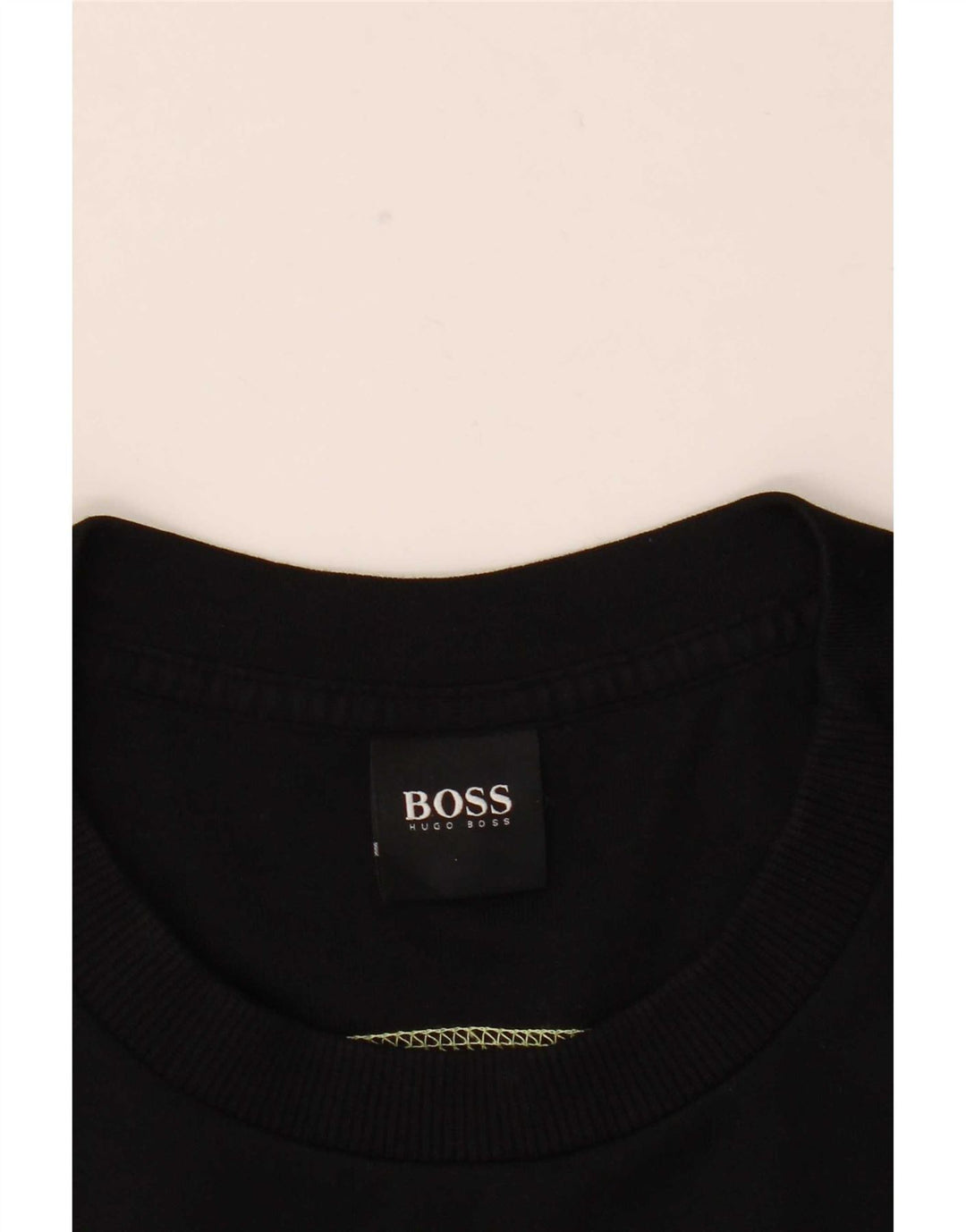 Hanorac grafic pentru bărbați Hugo Boss Pulover mare din bumbac negru