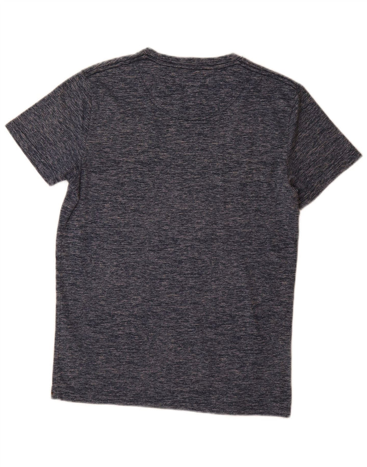 Tricou pentru bărbați HOLLISTER Top mic, albastru marine, bumbac cu pete