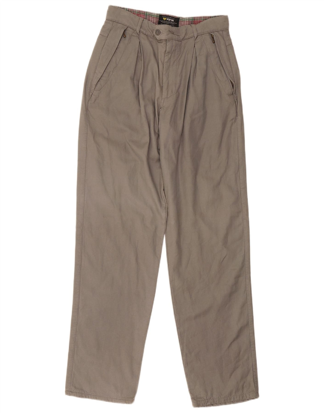 POP 84 Pantaloni de costum pentru bărbați L34 L34 Gri viscoză