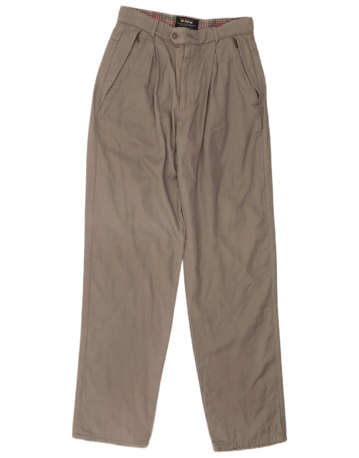 POP 84 Pantaloni de costum pentru bărbați L34 L34 Gri viscoză