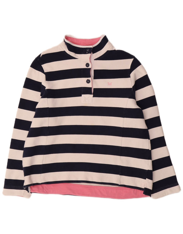 Crew Clothing Hanorac pentru femei Pulover UK 18 XL Bleumarin cu dungi