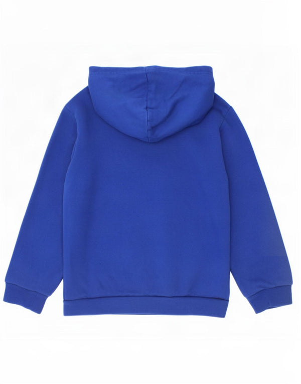 Pulover cu glugă cu grafic Adidas pentru băieți, 7-8 ani, albastru, bumbac