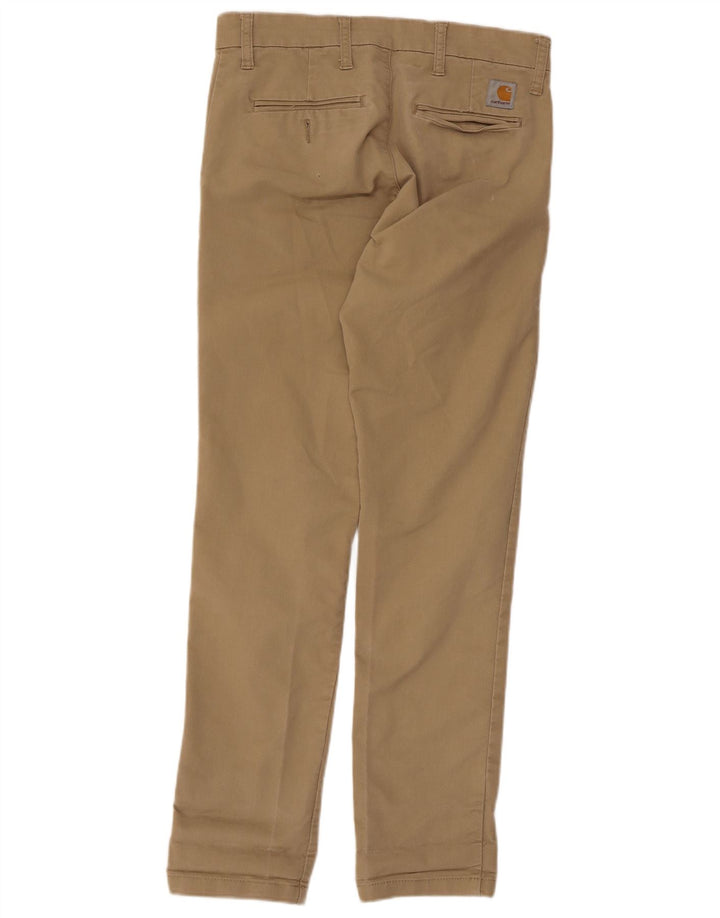 Pantaloni chino slim pentru bărbați Carhartt L30 L32 poliester bej