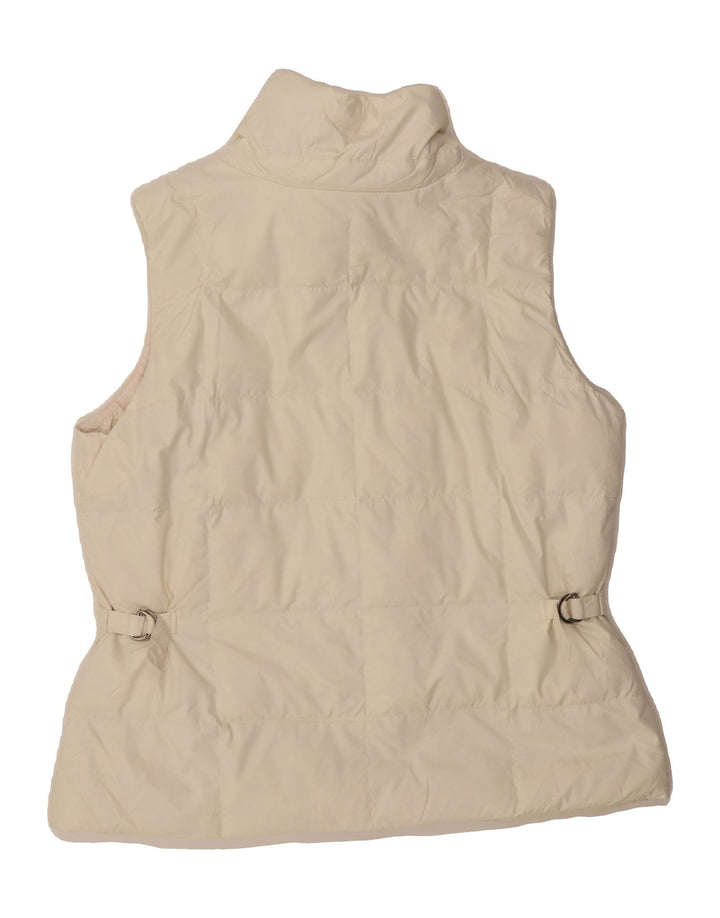 EDDIE BAUER Womens Padded Gilet UK 18 XL Beige Polyester Vintage Eddie Bauer and Second-Hand Eddie Bauer from Messina Hembry 