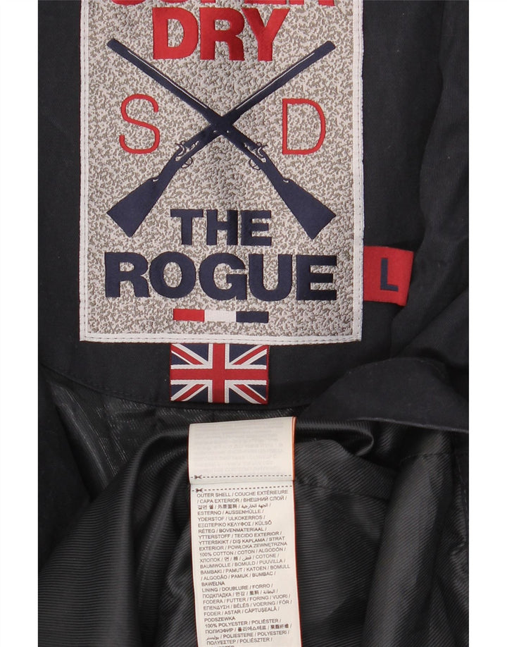 Palton pentru bărbați Superdry UK 40, mare, albastru, bumbac