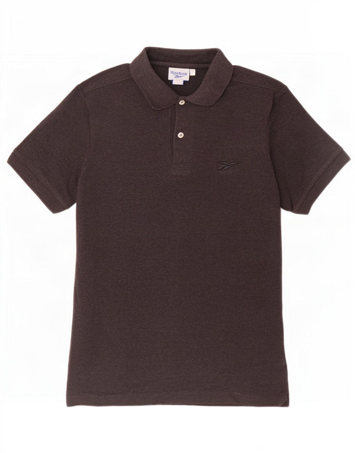 Tricou polo pentru bărbați Reebok mic maro bumbac