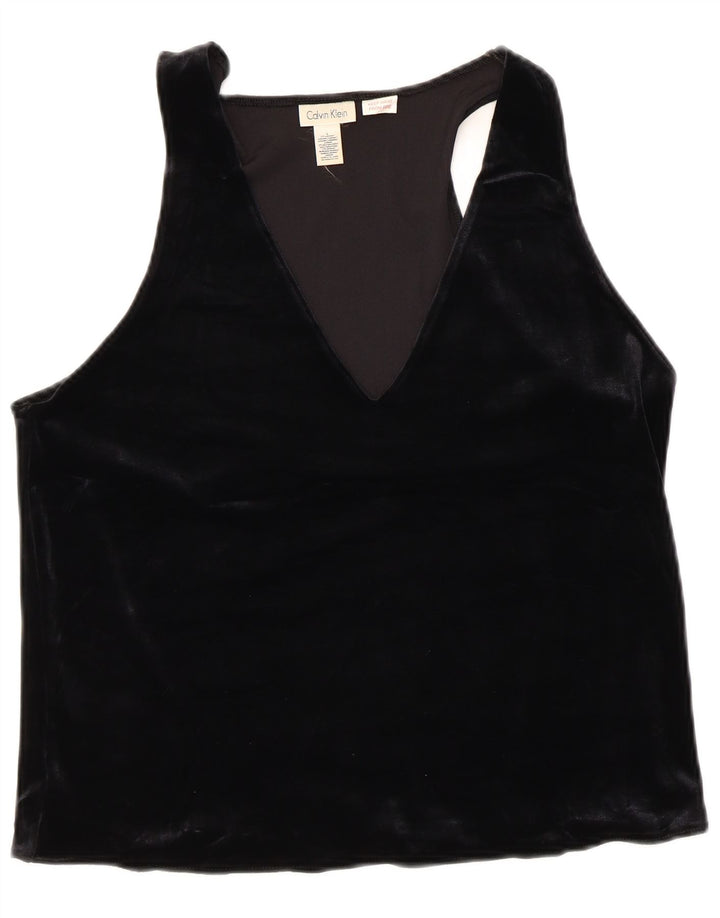 Bluză fără mâneci pentru femei CALVIN KLEIN UK 14 Poliester negru mare